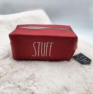 Rae Dunn red "stuff" bag